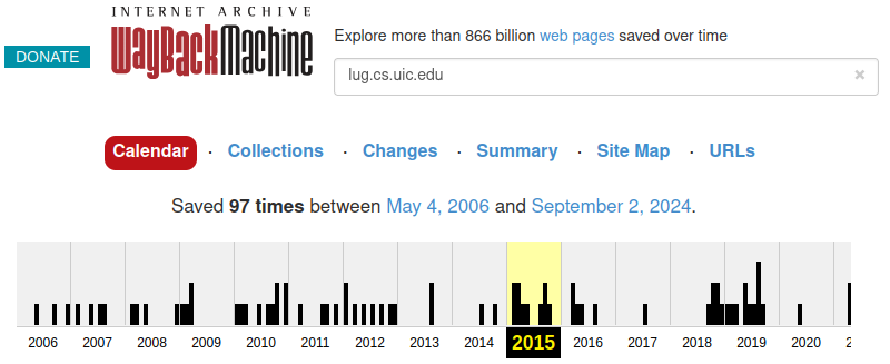 Our website has been active since 2006!
